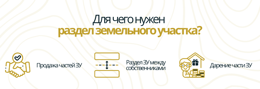 Раздел земельного участка Раздел земельного участка в посёлке Бугры