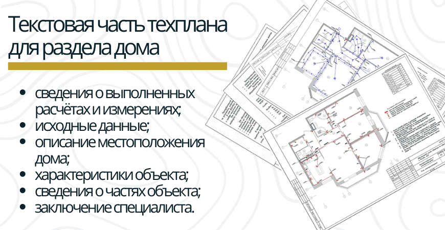 Текстовая часть техплана для раздела дома в Всеволжске